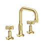Newport Brass Clemens 1.2 GPM Widespread Bathroom Faucet with Pop-Up Drain Assembly Forever Brass (PVD)