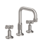 Newport Brass Clemens 1.2 GPM Widespread Bathroom Faucet with Pop-Up Drain Assembly Stainless Steel (PVD)