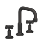 Newport Brass Clemens 1.2 GPM Widespread Bathroom Faucet with Pop-Up Drain Assembly Flat Black