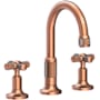 Newport Brass Clemens 1.2 GPM Widespread Bathroom Faucet with Pop-Up Drain Assembly Antique Copper