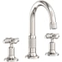 Newport Brass Clemens 1.2 GPM Widespread Bathroom Faucet with Pop-Up Drain Assembly Polished Nickel