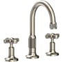 Newport Brass Clemens 1.2 GPM Widespread Bathroom Faucet with Pop-Up Drain Assembly Antique Nickel
