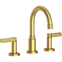 Newport Brass Griffey 1.2 GPM Widespread Bathroom Faucet with Pop-Up Drain Assembly Satin Brass (PVD)