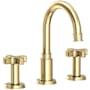 Newport Brass Griffey 1.2 GPM Widespread Bathroom Faucet with Pop-Up Drain Assembly Forever Brass (PVD)