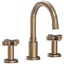Newport Brass Griffey 1.2 GPM Widespread Bathroom Faucet with Pop-Up Drain Assembly Antique Brass