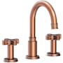 Newport Brass Griffey 1.2 GPM Widespread Bathroom Faucet with Pop-Up Drain Assembly Antique Copper
