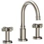 Newport Brass Griffey 1.2 GPM Widespread Bathroom Faucet with Pop-Up Drain Assembly Antique Nickel