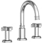 Newport Brass Griffey 1.2 GPM Widespread Bathroom Faucet with Pop-Up Drain Assembly Polished Chrome