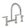 Newport Brass Muncy 1.8 GPM Widespread Bridge Kitchen Faucet - Includes Side Spray Polished Nickel (PVD)