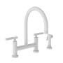 Newport Brass Muncy 1.8 GPM Widespread Bridge Kitchen Faucet - Includes Side Spray Matte White