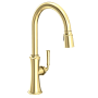 Newport Brass Stripling 1.8 GPM Single Hole Pull Down Kitchen Faucet Forever Brass (PVD)