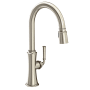 Newport Brass Stripling 1.8 GPM Single Hole Pull Down Kitchen Faucet Antique Nickel