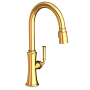 Newport Brass Stripling 1.8 GPM Single Hole Pull Down Kitchen Faucet Polished Gold (PVD)