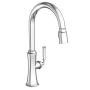 Newport Brass Stripling 1.8 GPM Single Hole Pull Down Kitchen Faucet Polished Chrome