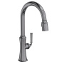 Newport Brass Stripling 1.8 GPM Single Hole Pull Down Kitchen Faucet Midnight Chrome
