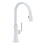 Newport Brass Stripling 1.8 GPM Single Hole Pull Down Kitchen Faucet Matte White