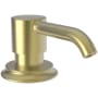Newport Brass Stripling Deck Mounted Soap Dispenser with 8 oz Capacity Satin Brass - PVD