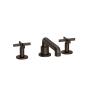Newport Brass Tolmin 1.2 GPM Widespread Bathroom Faucet with Cross Handles and Angled Spout English Bronze