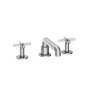 Newport Brass Tolmin 1.2 GPM Widespread Bathroom Faucet with Cross Handles and Angled Spout Stainless Steel (PVD)