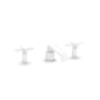 Newport Brass Tolmin 1.2 GPM Widespread Bathroom Faucet with Cross Handles and Angled Spout Matte White