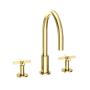 Newport Brass Tolmin 1.2 GPM Widespread Bathroom Faucet with Cross Handles Forever Brass (PVD)
