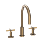 Newport Brass Tolmin 1.2 GPM Widespread Bathroom Faucet with Cross Handles Antique Brass