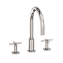 Newport Brass Tolmin 1.2 GPM Widespread Bathroom Faucet with Cross Handles Polished Nickel (PVD)