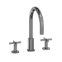 Newport Brass Tolmin 1.2 GPM Widespread Bathroom Faucet with Cross Handles Midnight Chrome