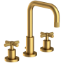 Newport Brass Muncy 1.2 GPM Widespread Bathroom Faucet with Pop-Up Drain Assembly Satin Bronze (PVD)