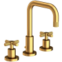 Newport Brass Muncy 1.2 GPM Widespread Bathroom Faucet with Pop-Up Drain Assembly Satin Gold (PVD)