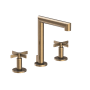 Newport Brass Tolmin 1.2 GPM Widespread Bathroom Faucet with Pop-Up Drain Assembly Antique Brass