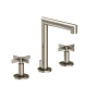 Newport Brass Tolmin 1.2 GPM Widespread Bathroom Faucet with Pop-Up Drain Assembly Antique Nickel