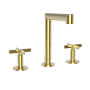 Newport Brass Tolmin 1.2 GPM Widespread Bathroom Faucet with Pop-Up Drain Assembly Polished Gold (PVD)