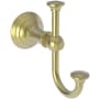 Newport Brass Jacobean Double Robe Hook Satin Brass (PVD)