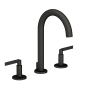 Newport Brass Tolmin 1.2 GPM Widespread Bathroom Faucet with Pop-Up Drain Assembly Flat Black