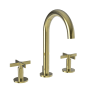 Newport Brass Tolmin 1.2 GPM Widespread Bathroom Faucet with Pop-Up Drain Assembly Forever Brass (PVD)