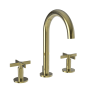 Newport Brass Tolmin 1.2 GPM Widespread Bathroom Faucet with Pop-Up Drain Assembly Polished Brass Uncoated (Living)