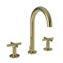 Newport Brass Tolmin 1.2 GPM Widespread Bathroom Faucet with Pop-Up Drain Assembly Polished Gold (PVD)