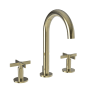 Newport Brass Tolmin 1.2 GPM Widespread Bathroom Faucet with Pop-Up Drain Assembly French Gold (PVD)