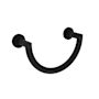 Newport Brass Priya 2-1/2" Wall Mounted Towel Ring With Double Post Design Flat Black