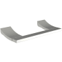 Newport Brass 8-1/8" Double Post Toilet Paper Holder from the Secant Collection Satin Nickel
