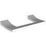 Newport Brass 8-1/8" Double Post Toilet Paper Holder from the Secant Collection Stainless Steel (PVD)