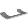 Newport Brass 8-1/8" Double Post Toilet Paper Holder from the Secant Collection Midnight Chrome