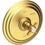 Newport Brass Fairfield Collection Single Handle Round Pressure Balanced Shower Trim Plate Only with Metal Cross Handle Satin Bronze (PVD)