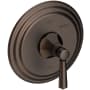 Newport Brass Metropole Collection Single Handle Round Pressure Balanced Shower Trim Plate Only with Metal Lever Handle English Bronze