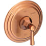 Newport Brass Metropole Collection Single Handle Round Pressure Balanced Shower Trim Plate Only with Metal Lever Handle Antique Copper