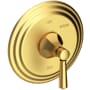 Newport Brass Metropole Collection Single Handle Round Pressure Balanced Shower Trim Plate Only with Metal Lever Handle Satin Bronze (PVD)