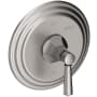 Newport Brass Metropole Collection Single Handle Round Pressure Balanced Shower Trim Plate Only with Metal Lever Handle Stainless Steel (PVD)