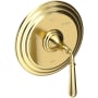 Newport Brass Bevelle Collection Single Handle Round Pressure Balanced Shower Trim Plate Only with Metal Lever Handle Forever Brass (PVD)