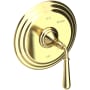 Newport Brass Bevelle Collection Single Handle Round Pressure Balanced Shower Trim Plate Only with Metal Lever Handle Polished Brass Uncoated (Living)